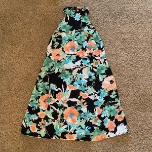 Kimchi Blue floral halter dress with open back